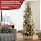 7.5ft. Pre-Lit Slim Fir Artificial Christmas Tree, Color Changing LED Lights
